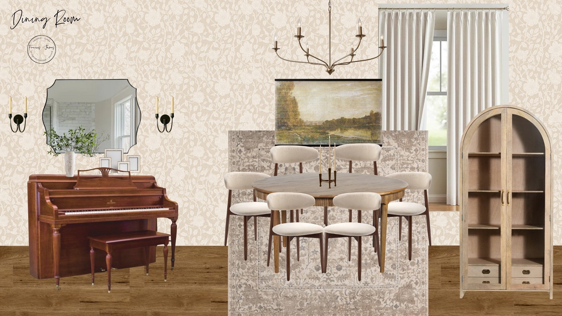 Dining room, modern traditional home, traditional home, neutral dining room, home decor, piano room, neutral Dining room, mirror, sconces, piano area, dining room design, dining room Decor, home decor, round table, square rug, 8x8 rug, dining chairs, candle sconces 

#LTKFamily #LTKFindsUnder100 #LTKHome