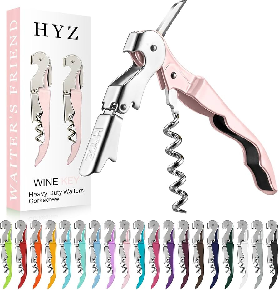 HYZ 2-Pack Wine Opener Waiter Corkscrew, Professional Wine Key for Servers, Bartender with Foil C... | Amazon (US)