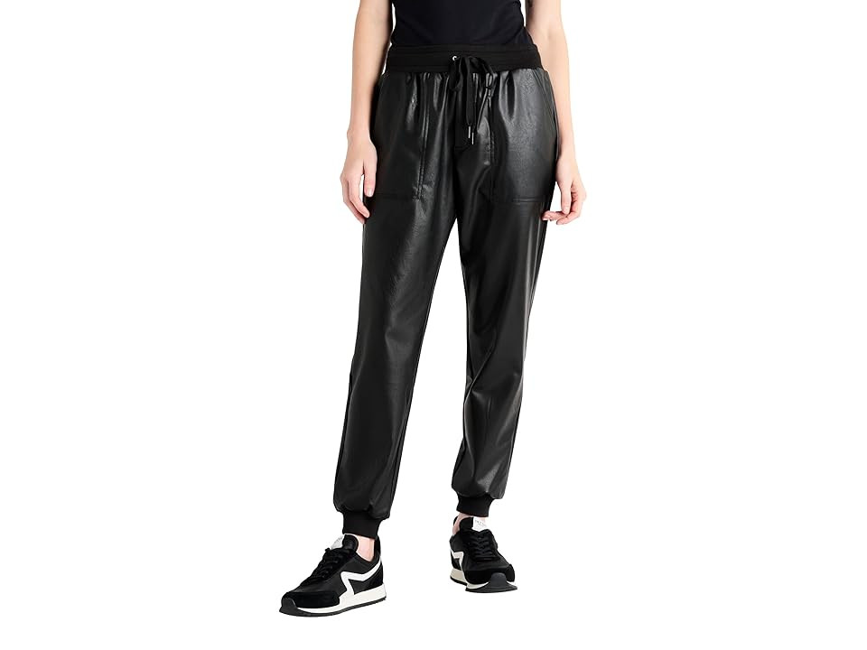 Splendid Leather Joggers (Black) Women's Casual Pants | Zappos