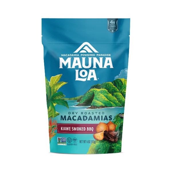 Flavored Macadamias - Kiawe Smoked BBQ Bag | Mauna Loa
