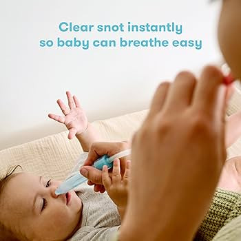 Frida Baby NoseFrida SnotSucker Nasal Aspirator for Baby, Baby Nose Sucker with 24 Extra Hygiene ... | Amazon (US)