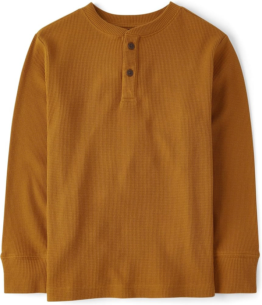 The Children's Place boys Long Sleeve Thermal Henley Shirt | Amazon (US)