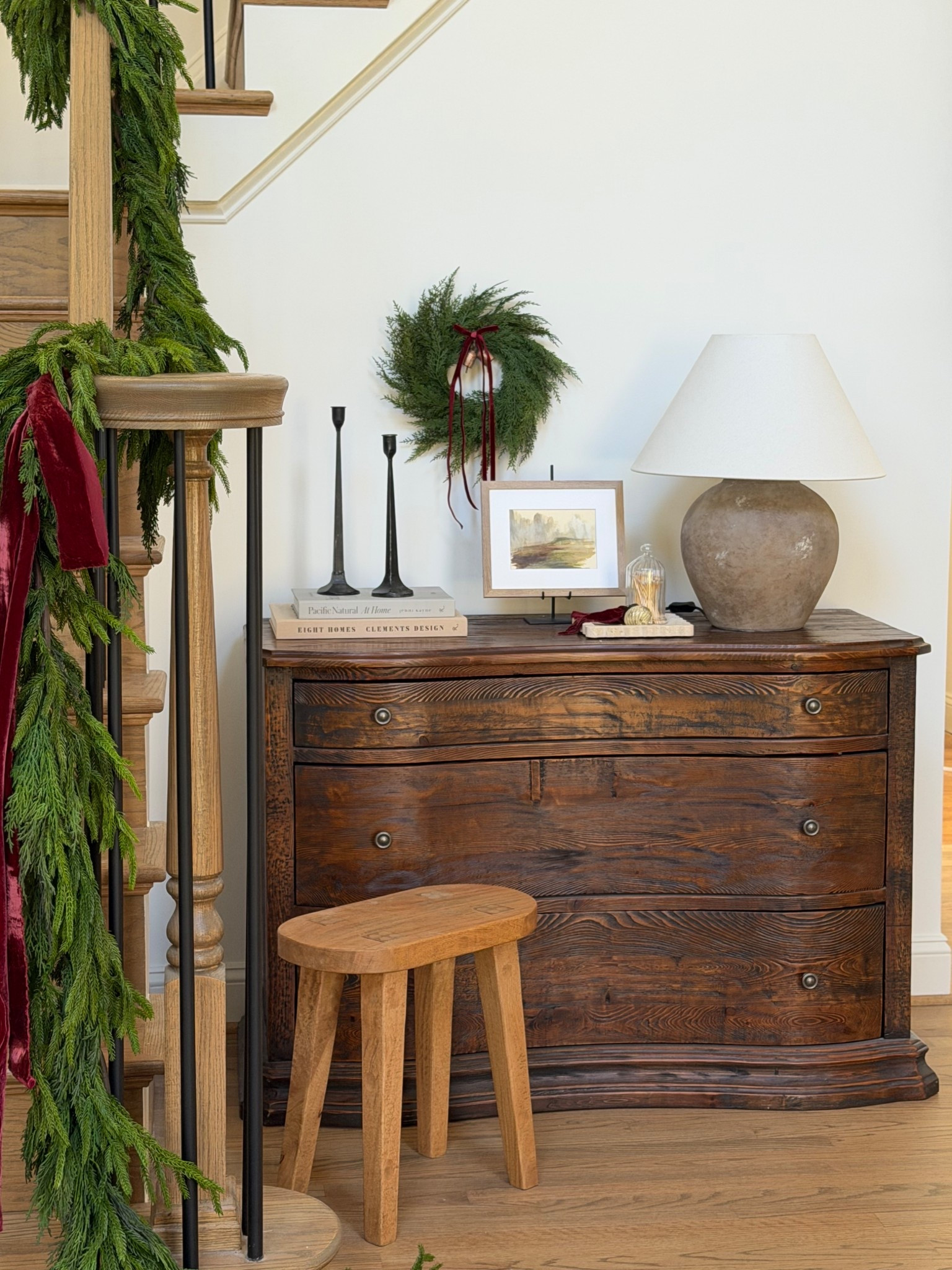 Console styling for Christmas.

We have a extra chest of drawers that I put in our entryway which works perfectly for this time of year and storing all the winter accessories.

#LTKstorytime #LTKHome #LTKHoliday