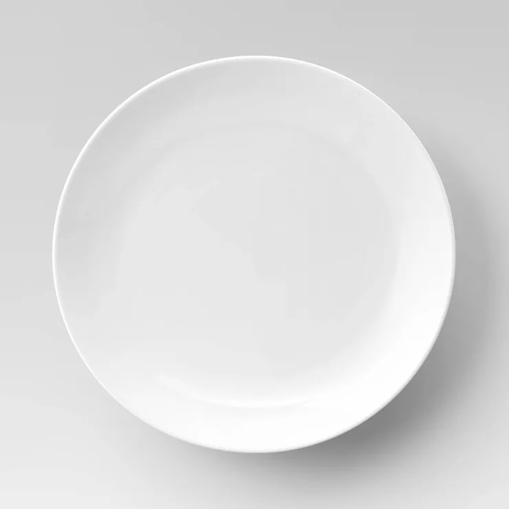 11" Porcelain Dinner Plate White - Threshold™ | Target