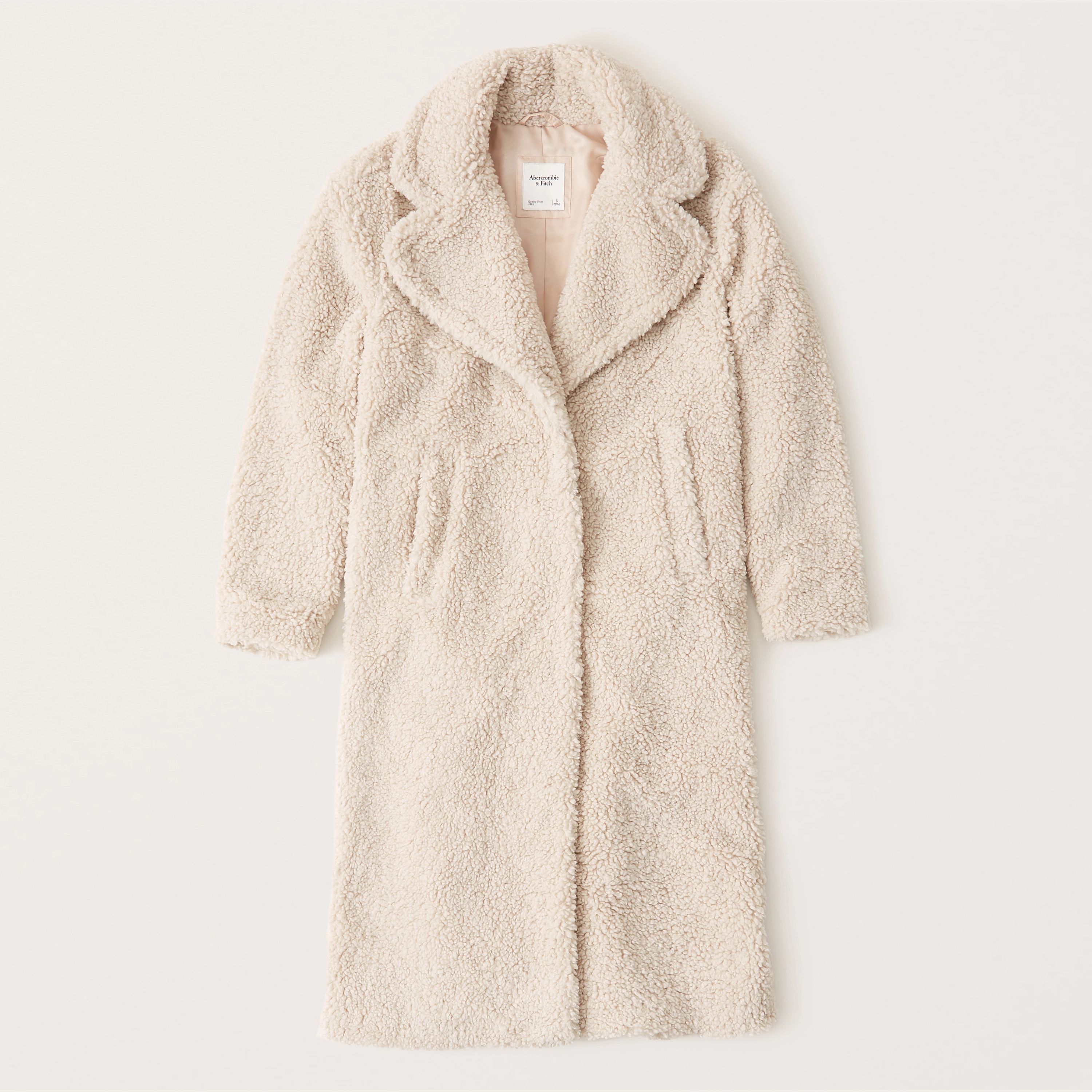 Long Sherpa Coat | Abercrombie & Fitch (US)
