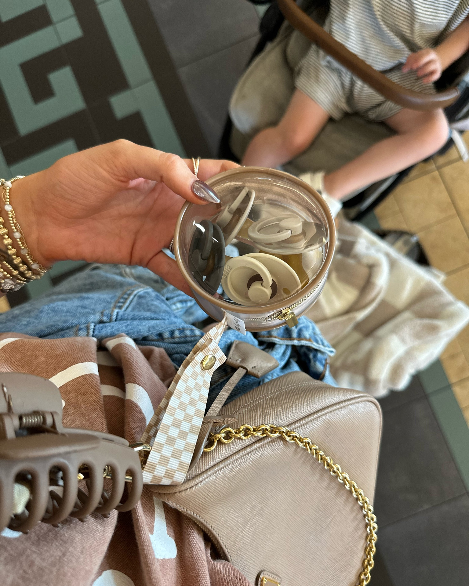 Cutest paci holder for traveling with littles! Grabbed this for our trip and honestly it’s been so nice to have. I’m usually digging in our bags for these things 😂😂

Travel bag, travel, pack with me, checkered print, Target find, travel favorites, traveling with toddlers 

#LTKtravel #LTKfamily #LTKbaby