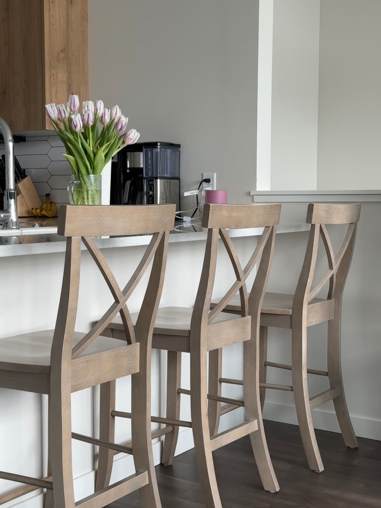 my fav fbmp find — our solid wood French country counter stools 🪑🥹🤍

#LTKmomlife #LTKdayinmylife #LTKHome