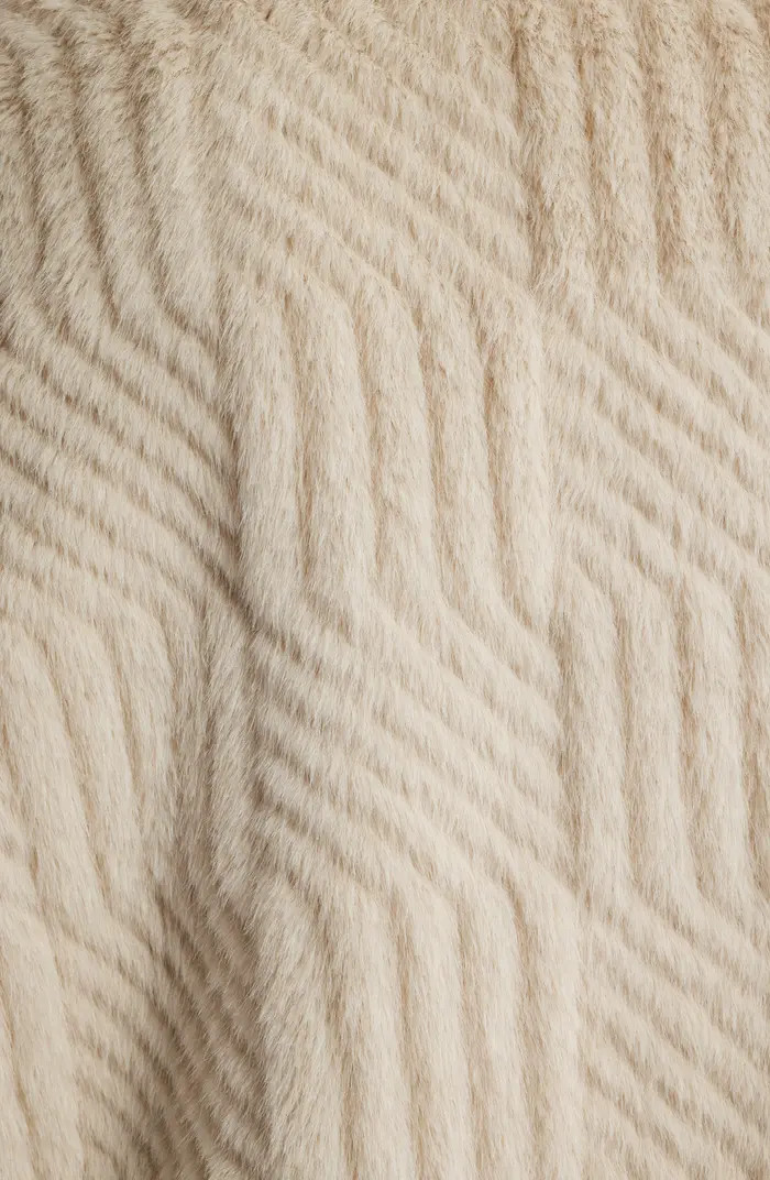 Square Pattern Faux Fur Coat | Nordstrom