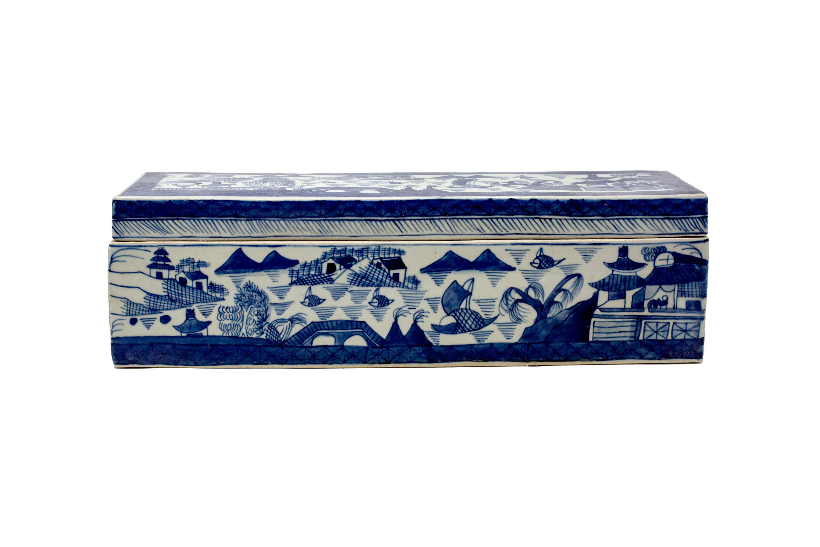 Blue & White Canton Reproduction Box
 – Paloma and Co. | Paloma & Co.
