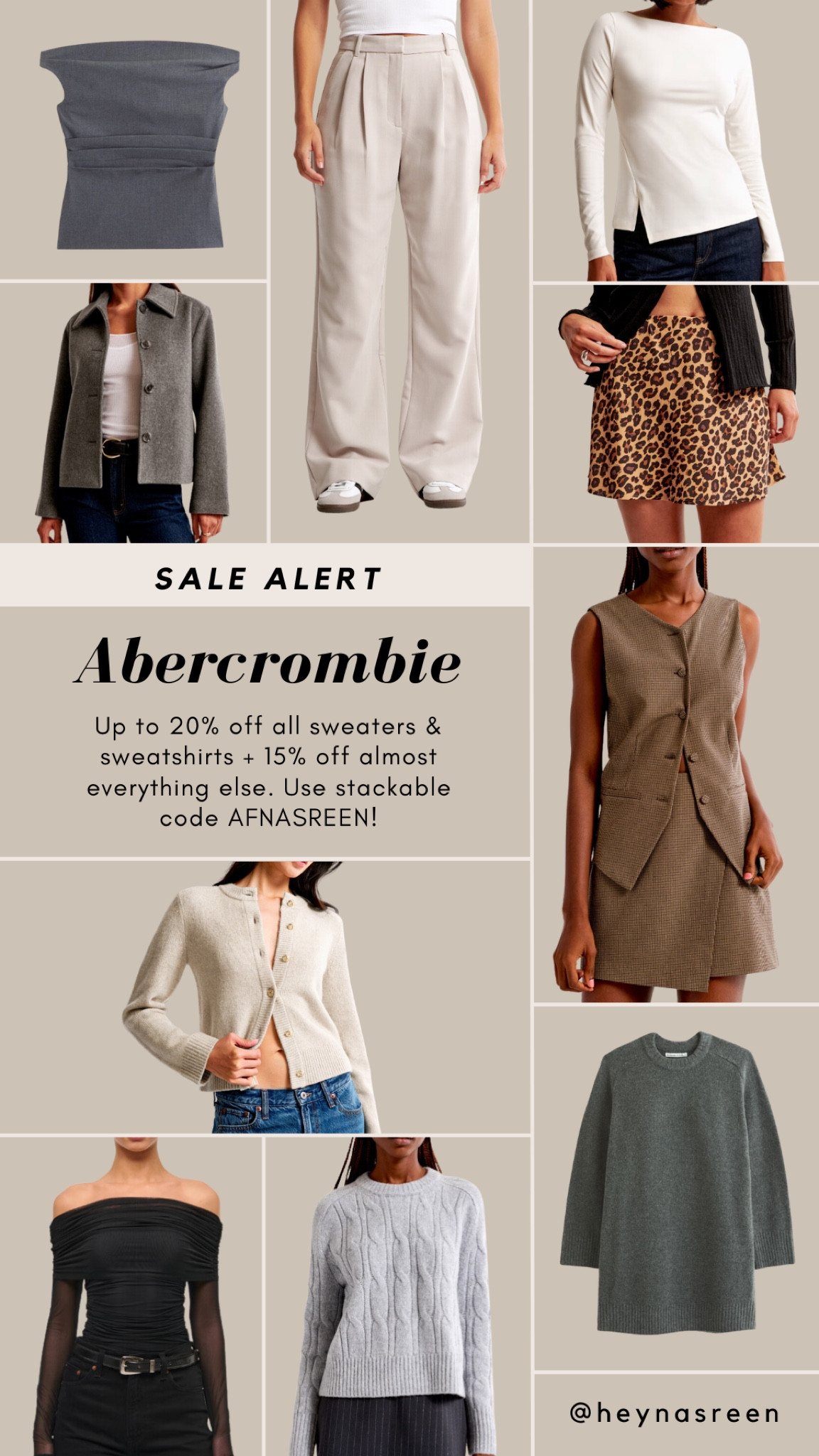 Shop the Abercrombie sale with my stackable code AFNASREEN! All my top picks for fall.

#LTKStyleTip #LTKSaleAlert #LTKSeasonal
