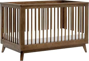 Babyletto Scoot 3-in-1 Convertible Crib with Toddler Bed Conversion Kit in Natural Walnut, Greeng... | Amazon (US)