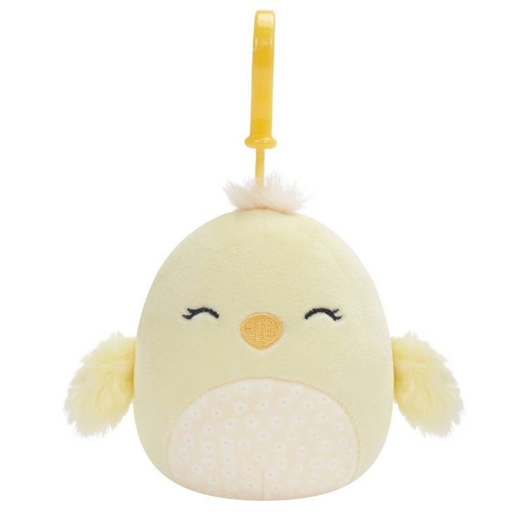 Squishmallows 3.5" Yellow Chick with Floral Belly Clip-on Plush Toy | Target