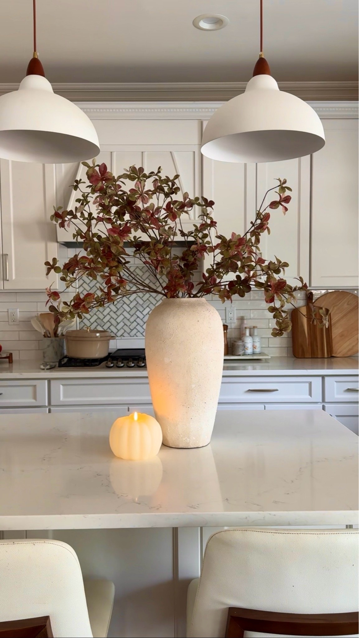 These stems come back in a week to Target! This remote controlled Amazon pumpkin is so cute!

A simple vase of fall stems is one of my favorite ways to transition a home into the season. These muted burgundy branches make such a statement without feeling overdone, and they’re perfect from late summer through Thanksgiving. Amazon fall decor, faux fall stems, oversized vase styling, neutral kitchen decor, autumn decorating, organic modern home, seasonal styling, cozy home inspiration. #falldecor #amazonhome #fallstyling #neutraldecor #cozyhome #fauxstems #homedecor #fallhome #amazonfinds #organicmodern

#LTKHome #LTKSaleAlert #LTKSeasonal