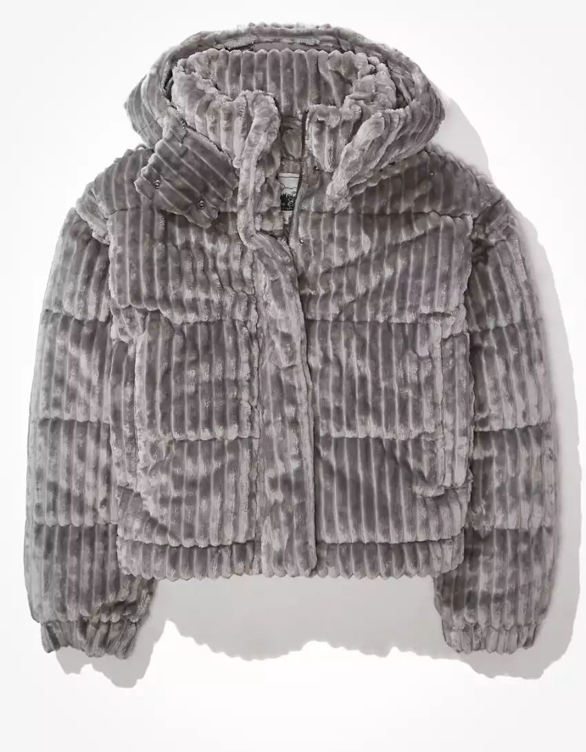 AE Textured Puffer Jacket | American Eagle Outfitters (US & CA)