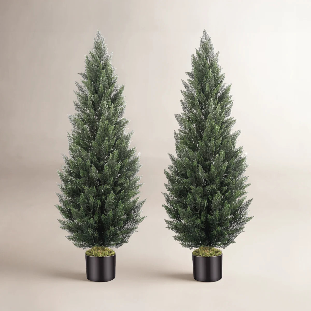 Artificial Cedar Tree Set In A Pot,Fake Tree (Set of 2) | Wayfair North America