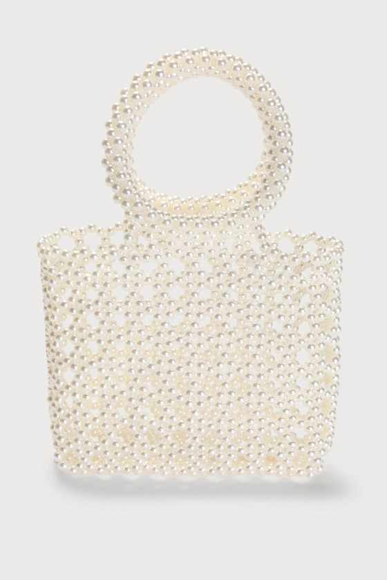 Charming Allure White Pearl Mini Handbag | Lulus (US)