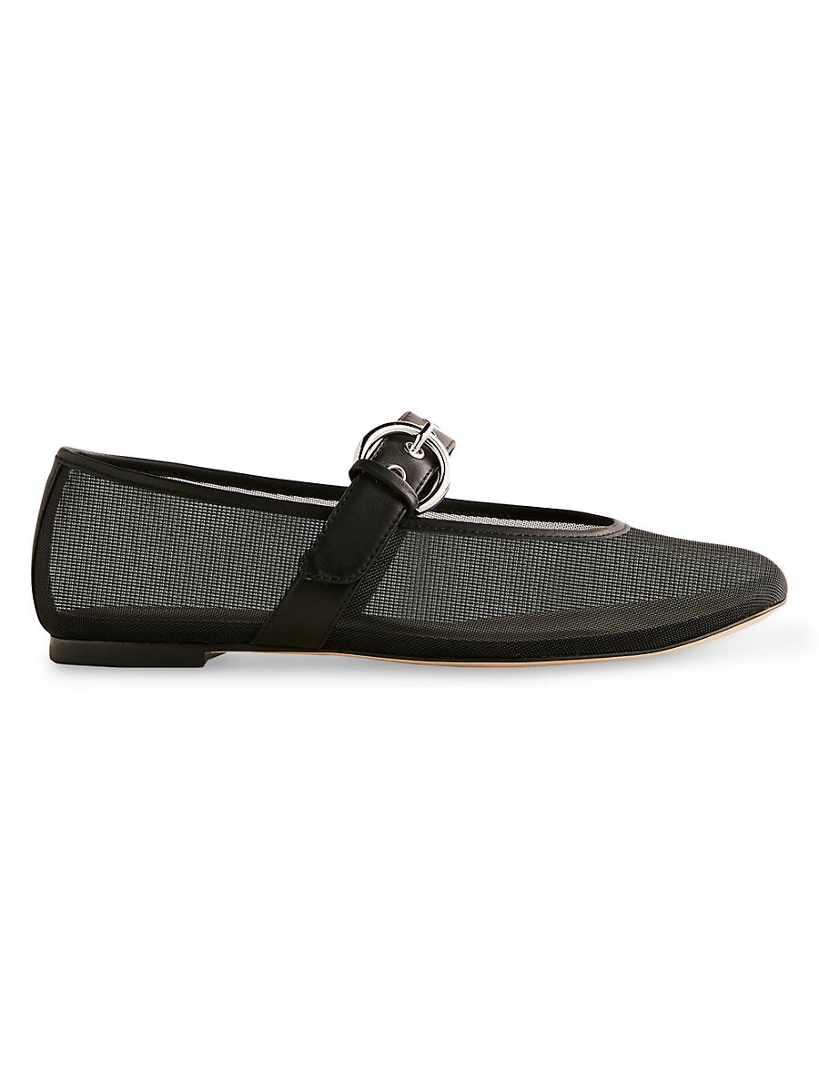 Women's Bethany Mesh Ballet Flats - Black - Size 11 | Saks Fifth Avenue