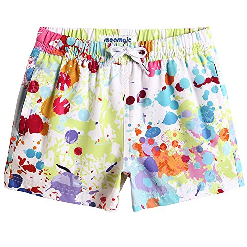 maamgic Boys Swim Trunks Stretch Quick Dry Swim Shorts Kids Bathing Suits Toddler Boy Swimsuit Swimwear Spot Color 10/12 | Amazon (US)