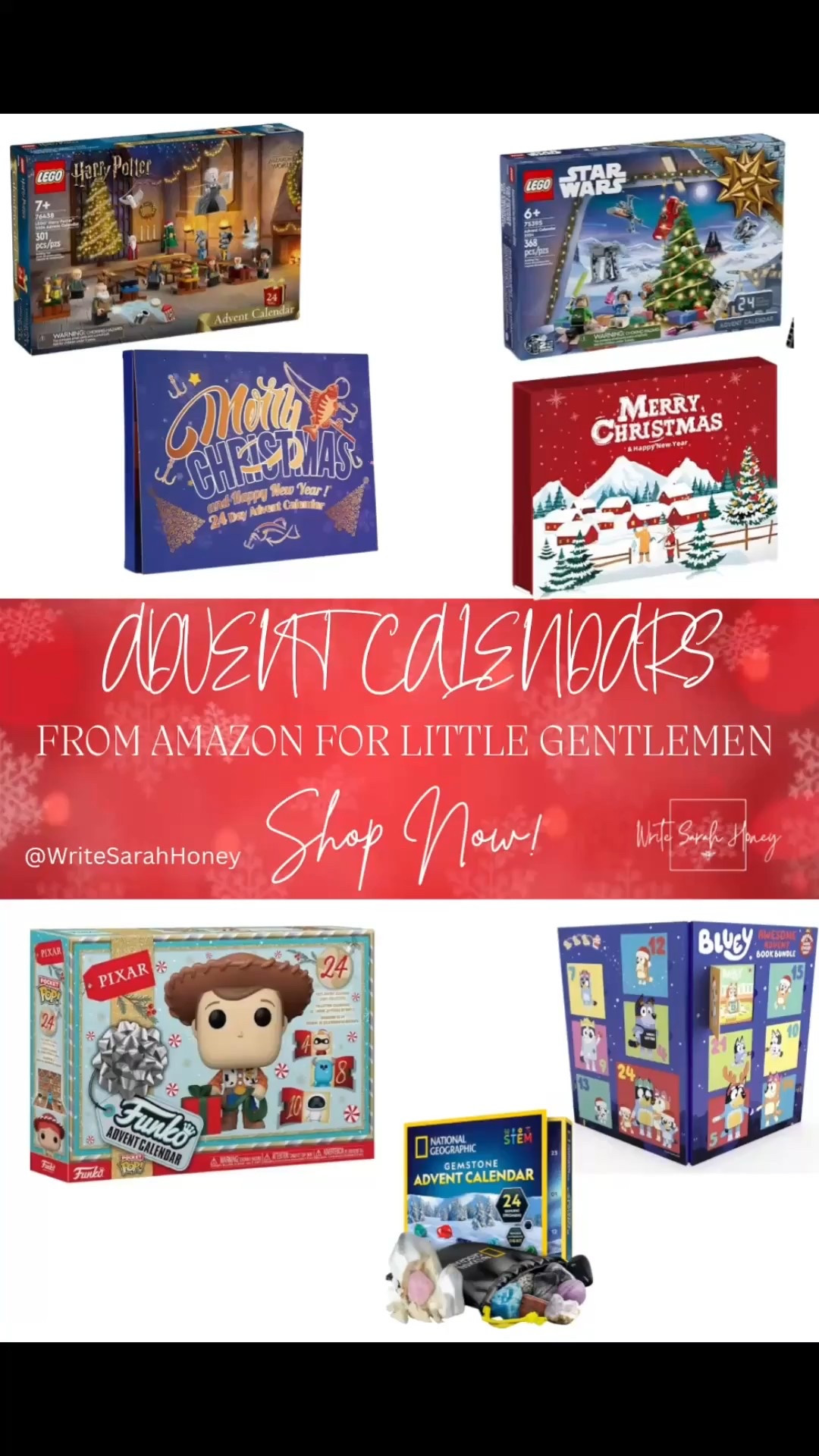 Check out these Advent Calendars! FOLLOW WRITE SARAH HONEY! SHOP NOW! 

#LTKHoliday #LTKFamily #LTKGiftGuide