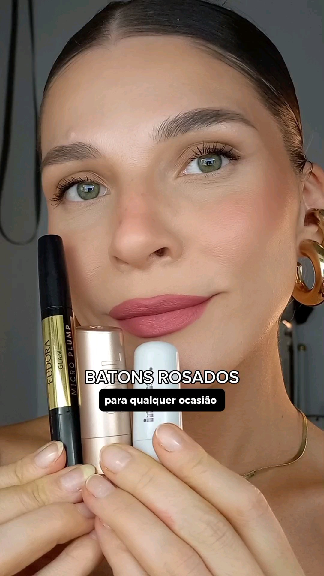 Se você ama batons rosados, já salva esse vídeo ✨️🤌• Soul Kiss Me Hidratante | Cor Avelã • Batom cremoso Intense | Nude 120• Eudora Glam Micro Plump | Rosado Nobre 

#LTKbrasil #LTKsummer #LTKbeleza
