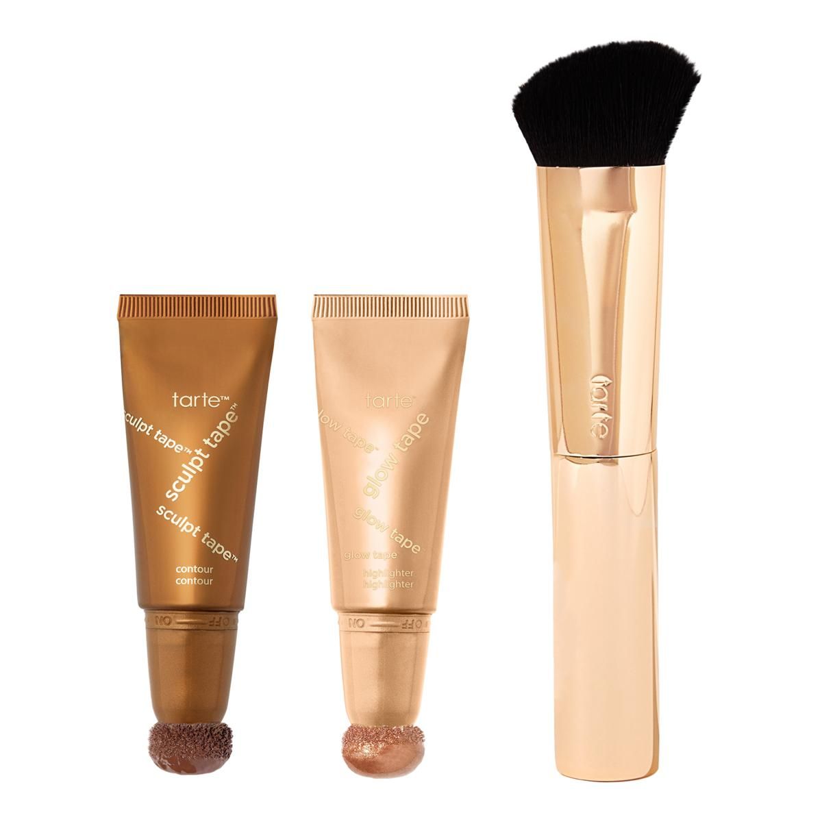 tarte Glow Tape Highlighter and Sculpt Contour Tape Set with Brush - 23317414 | HSN | HSN