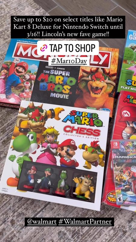 Everyday is Mario day in our household!! Save on select games featuring Mario and friends. Offer ends 3/16. #WalmartPartner @Walmart #Mar10Day

Get in on the MAR10 Day fun and save! From March 10-16, you can head to select retailers to save up to $20* on select games featuring Mario and friends, including Mario Kart ™ 8 Deluxe, Super Mario Party™, Luigi’s Mansion™ 3, and more.

*Savings based on suggested retail price. Actual savings may vary. Offer valid 3/10/2024 to 3/16/2024; available while supplies last. See participating retailers for details.



#liketkit #LTKVideo #LTKfamily #LTKkids #LTKSeasonal #LTKfindsunder50 #LTKSpringSale #LTKtravel #LTKfindsunder100 #LTKmens


#LTKhome #LTKsalealert #LTKbaby