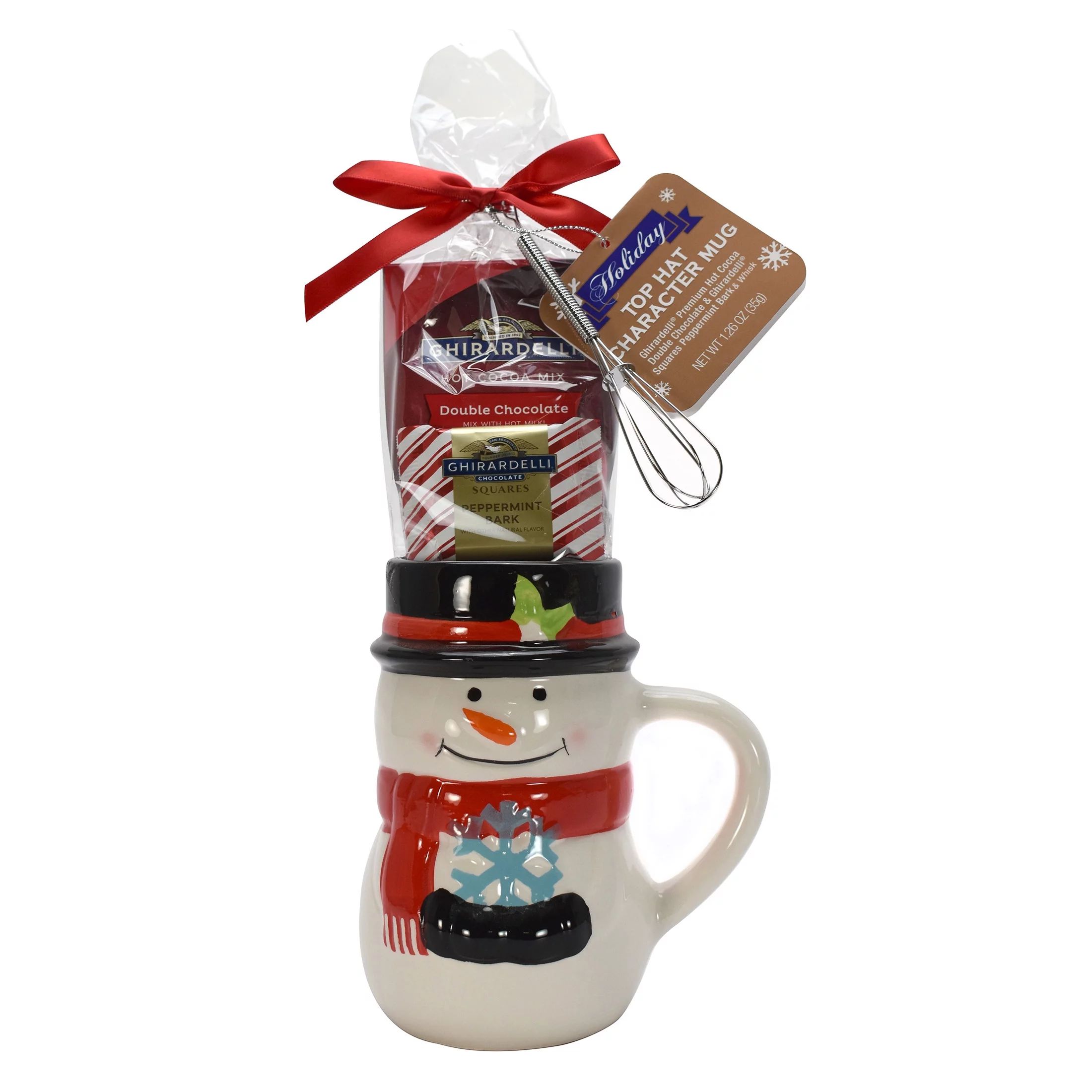 Ghirardelli Holiday Cocoa and Chocolate Snowman Mug Gift Set, 1.26oz | Walmart (US)