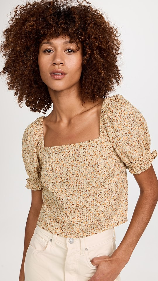 Moore Cropped Voile Top | Shopbop