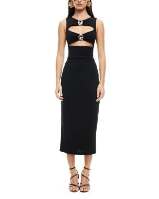 After Hours Cutout Midi Dress | Bloomingdale's (US)