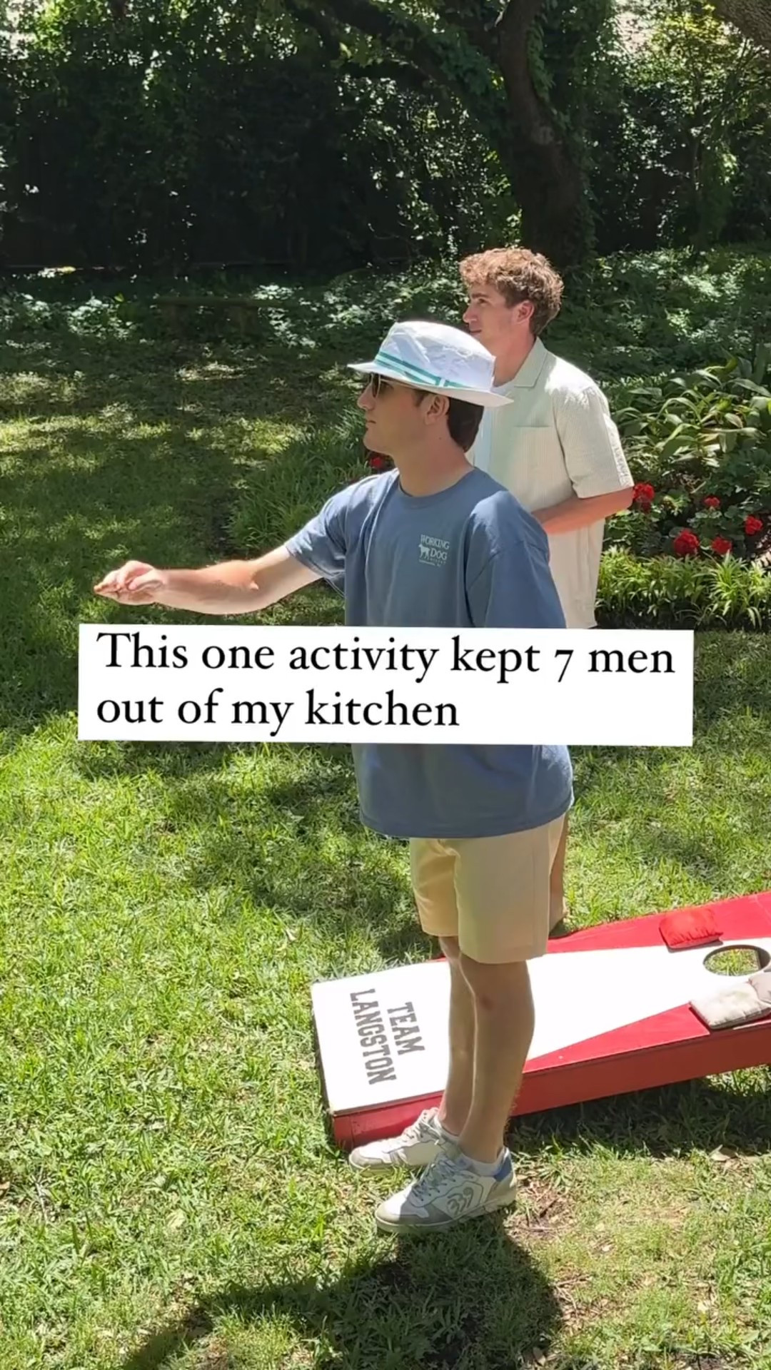 Hosting a crowd? You need a game plan.

Backyard activities buy you breathing room—and keep the energy where you want it.

My cornhole setup is simple, repeatable, and just competitive enough to get them fired up.

#hostingtips #LangstonLiving #cornholetournament #easyentertaining #memorialday #summerpartyideas #backyardgames #partyplanning #entertainingideas #familygathering #hostingtips

#LTKSeasonal #LTKHome #LTKFamily