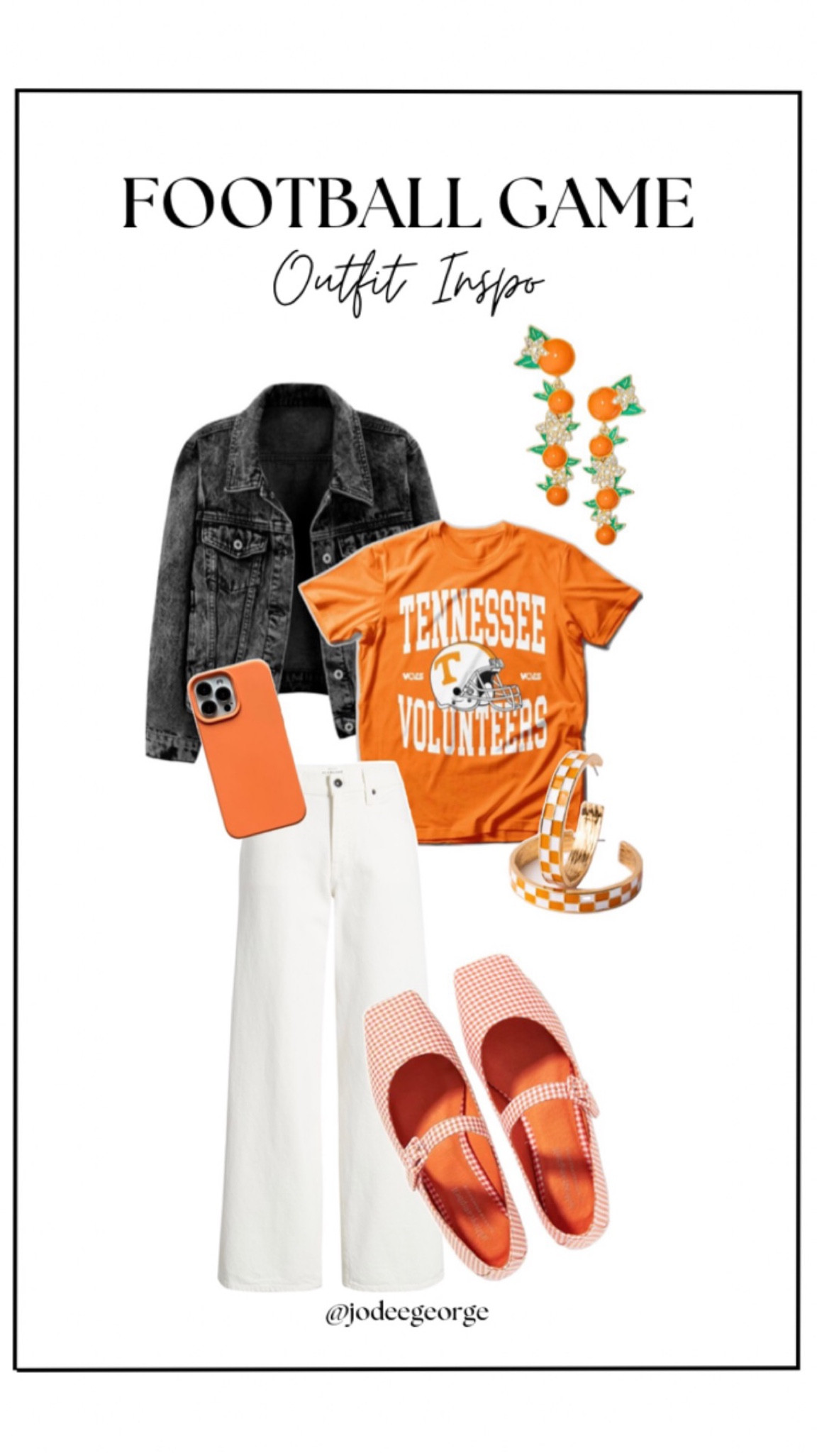 Game outfit idea

Football game, Tennessee, white pants, denim jacket 

#LTKCon #LTKSeasonal #LTKFallSale