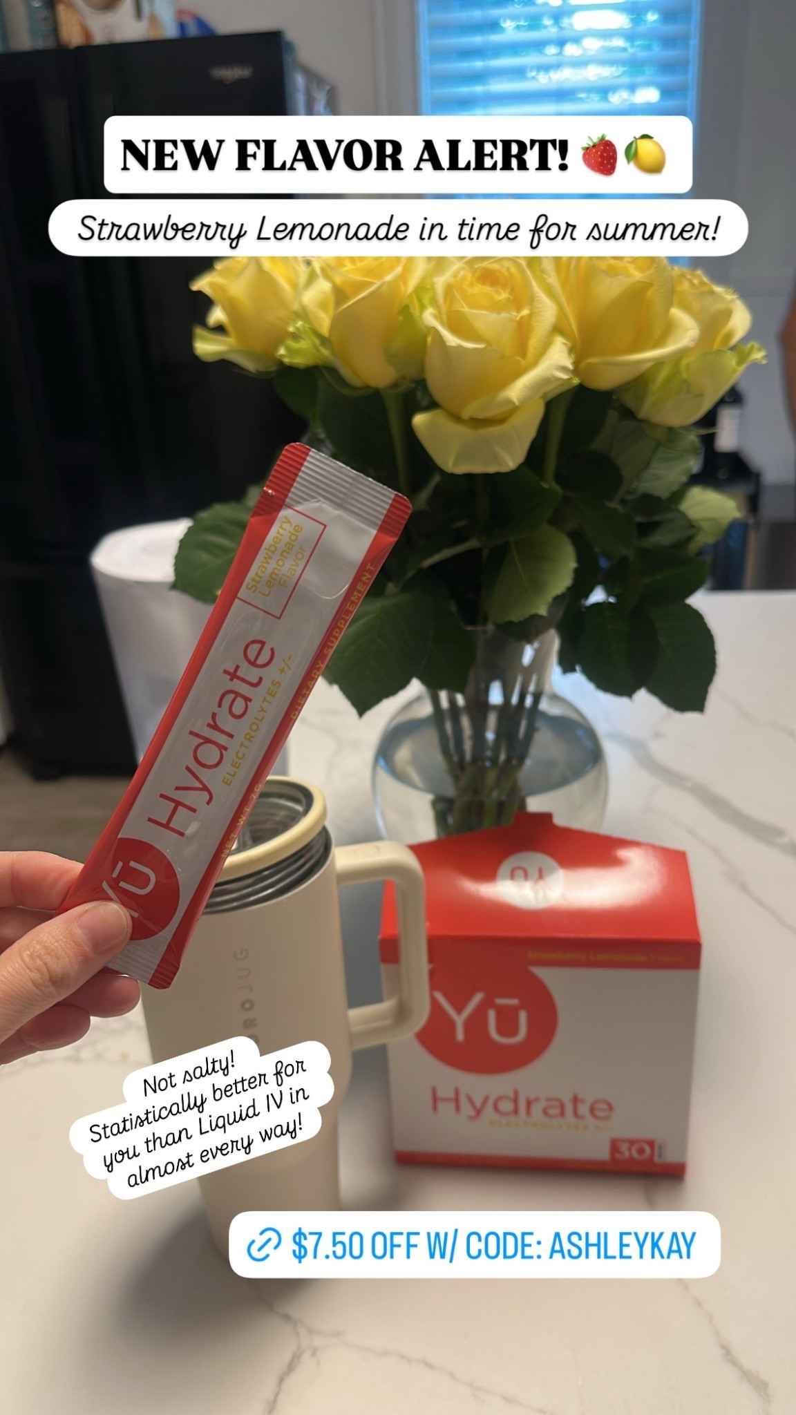 NEW FLAVOR ALERT! 🍓🍋 Strawberry Lemonade in time for summer! Not salty! 
Statistically better for you than Liquid IV in almost every way!

Up to 25% off with Code ASHLEYKAY

https://beautifulyu.com/?ref=ASHLEYERICKSON

#LTKmorningroutine #LTKfitnessgoals #LTKActive