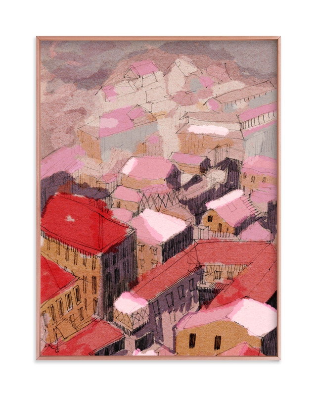 "Painted Venice cityscape" - Painting Limited Edition Art Print by Oana Prints. | Minted