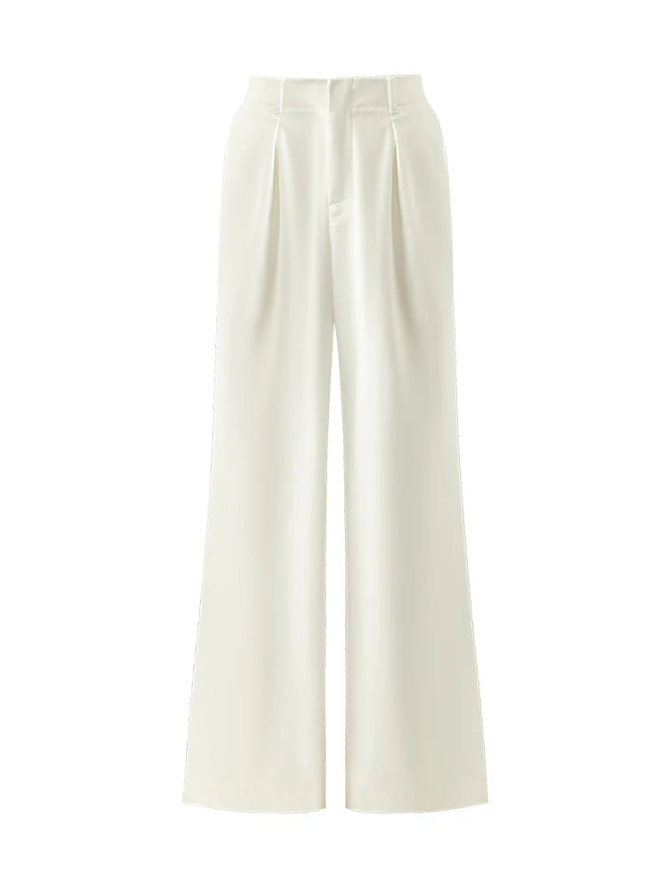 Oil-Resistant Wide Leg Full Length Women Jeans | GOELIA