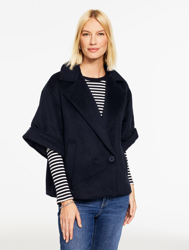 Wool Blend Boxy Coat | Talbots
