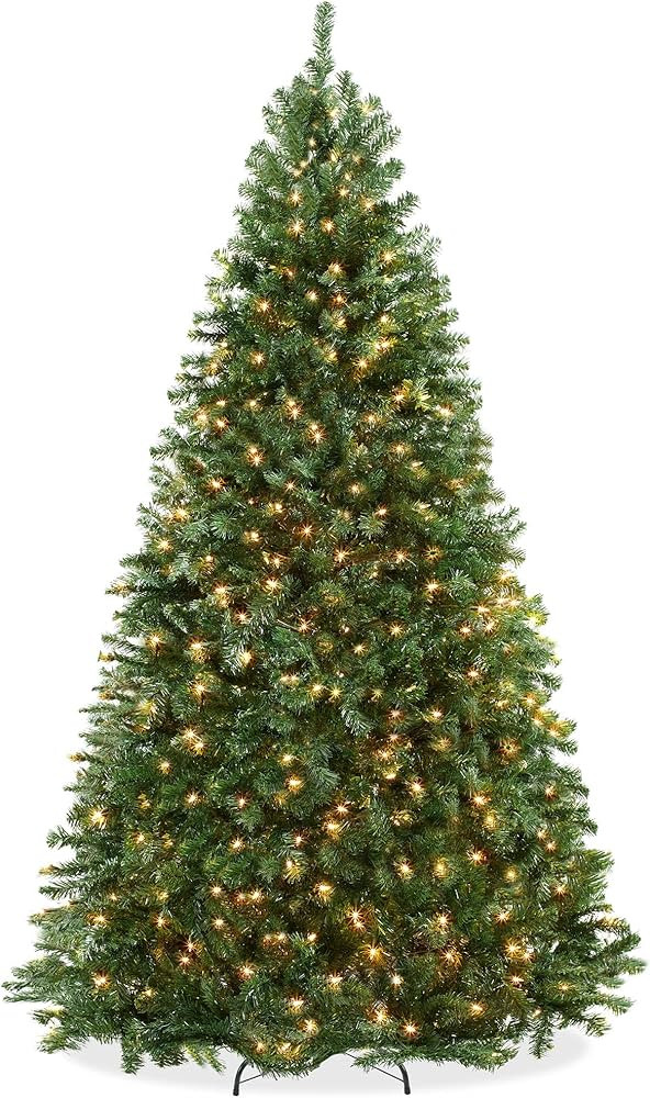 Casafield 7.5FT Realistic Pre-Lit Green Spruce Artificial Holiday Christmas Tree with Sturdy Meta... | Amazon (US)