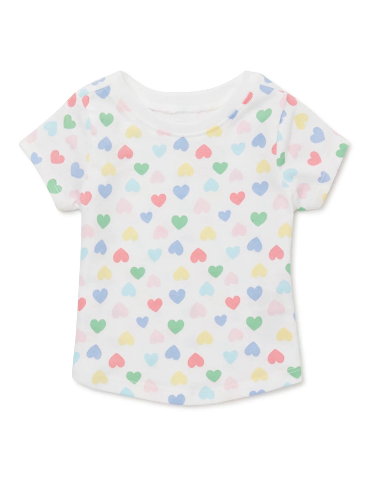 Garanimals Baby Girls Print Tee with Short Sleeves, Sizes 0M-24M | Walmart (US)