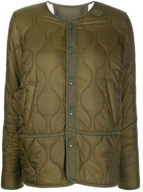 quilted-finish buttoned jacket | Farfetch (US)