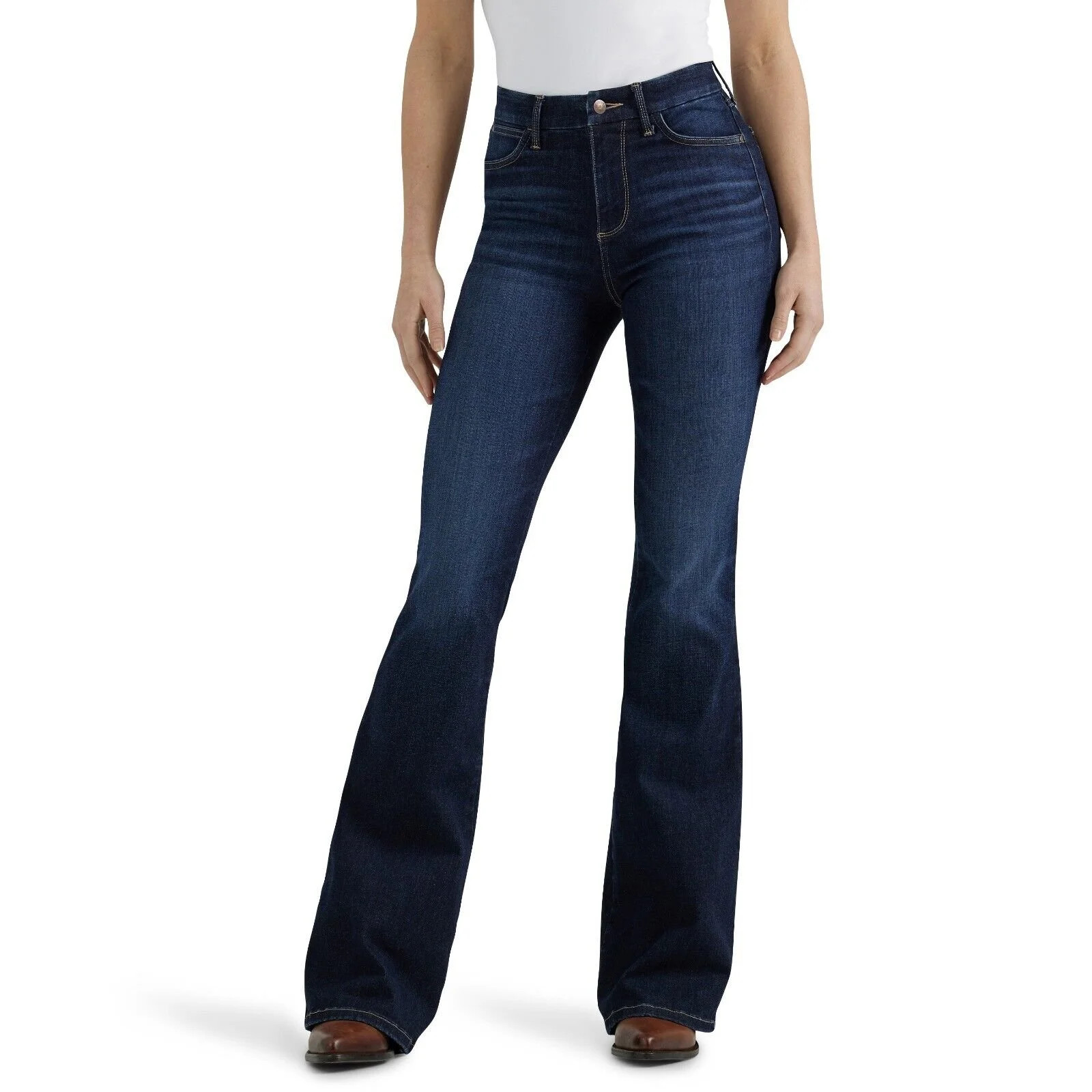 Wrangler Womens   Be Spoke Madilyn Dark Wash Jean 29x36 Denim | Walmart (US)