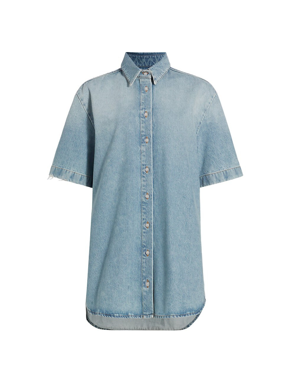 Denim Mini Shirtdress | Saks Fifth Avenue