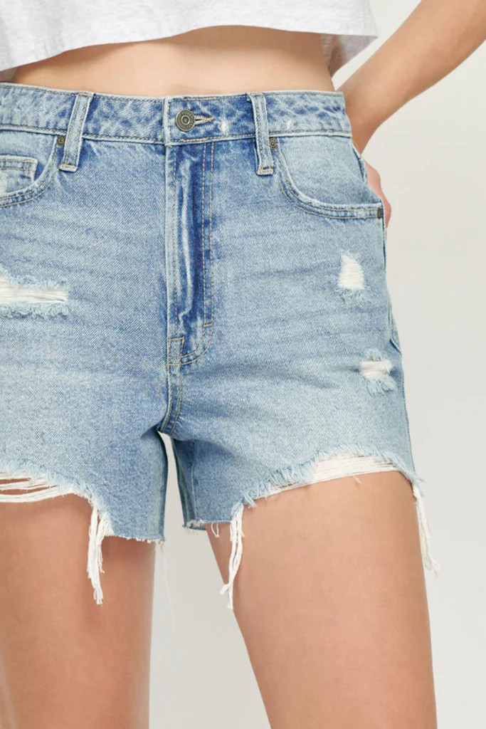 [SOFIE] DISTRESSED MOM SHORTS | Hidden Jeans