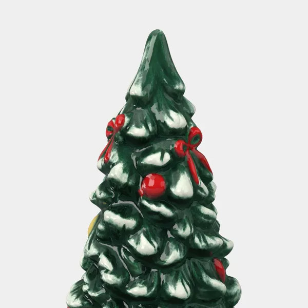 Large Decorated Earthenware Christmas Tree Green - Threshold™ | Target
