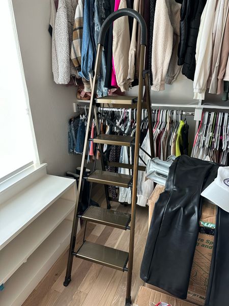 Amazon gold ladder for tall closets or shelves 

#LTKunder50 #LTKunder100 #LTKFind