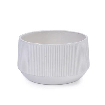 Plant Pots-Garden Flower Pots For Indoor/Outdoor Planter -White Ceramic Planters(Set Of 2) | Wayfair North America