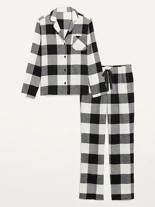 Printed Flannel Pajama Set for Women | Old Navy (US)