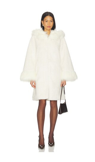 Adrienne Landau Cecilia Coat in White. - size S | Revolve Clothing (Global)