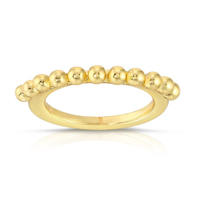 Michelle Campbell Jewelry Women's Balli Stacker Ring, Brass with 14k Yellow Gold Overlay, Size 6 ... | Walmart (US)