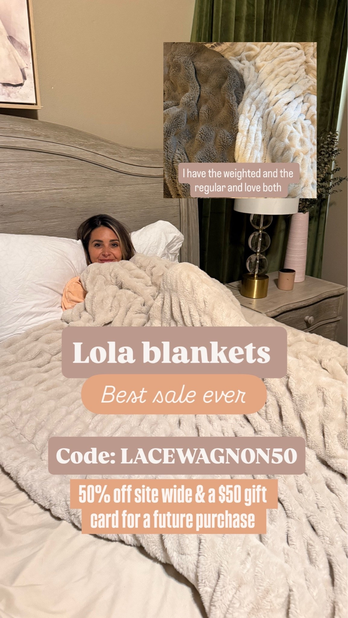 Use code LACEWAGNON50 for 50% off plus a $50 gift card for a future purchase

#LTKSaleAlert #LTKOver40 #LTKHome