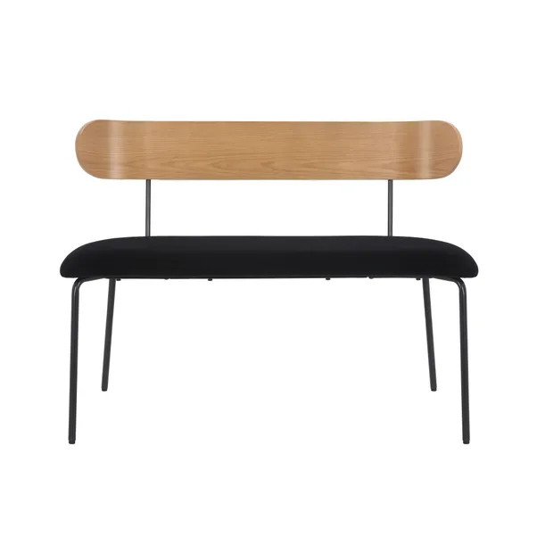 Stannis Dining Bench, Velvet, 107cm | Dunelm (migrated)