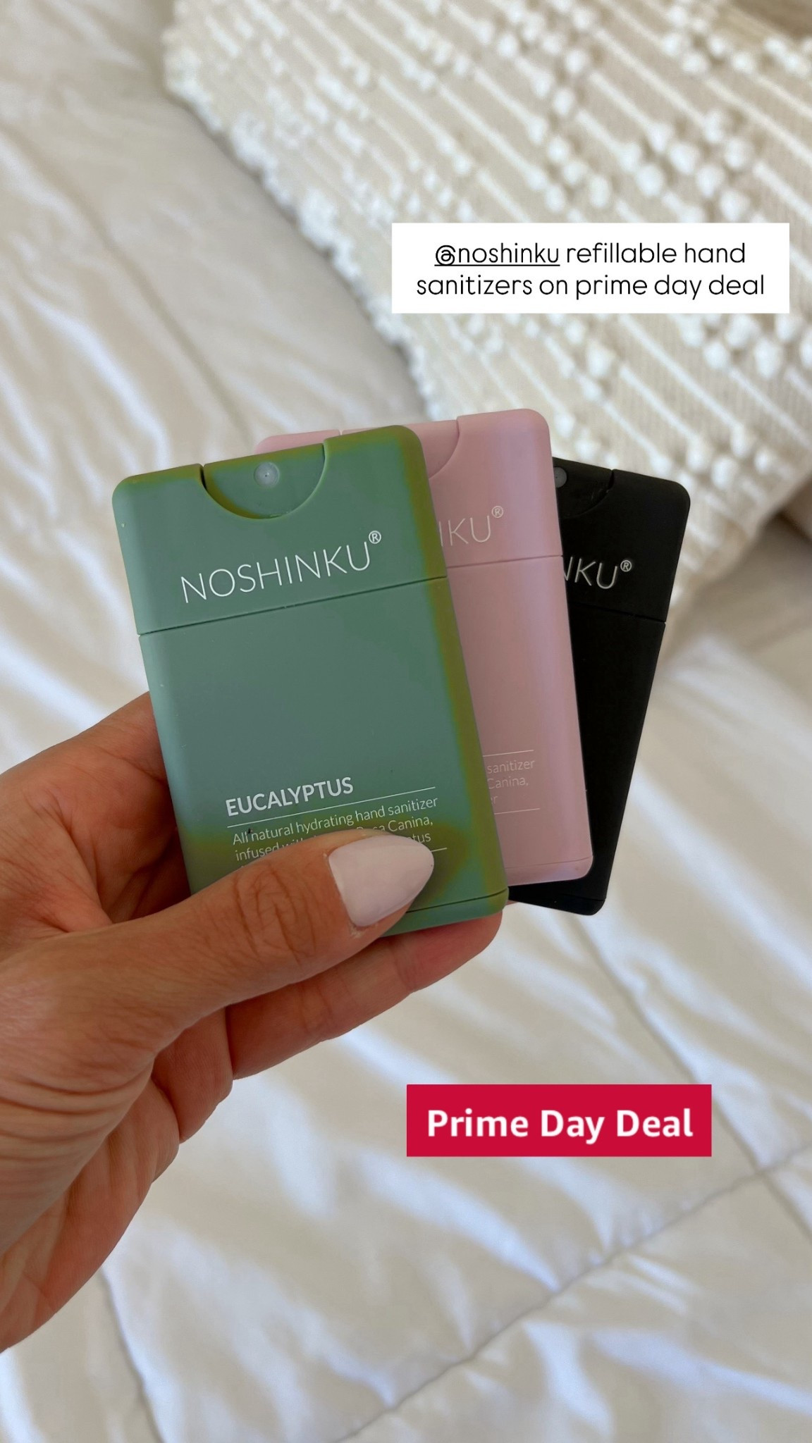 Noshinku refillable hand sanitizers on prime day deal 

#LTKSaleAlert #LTKFindsUnder50 #LTKBeauty